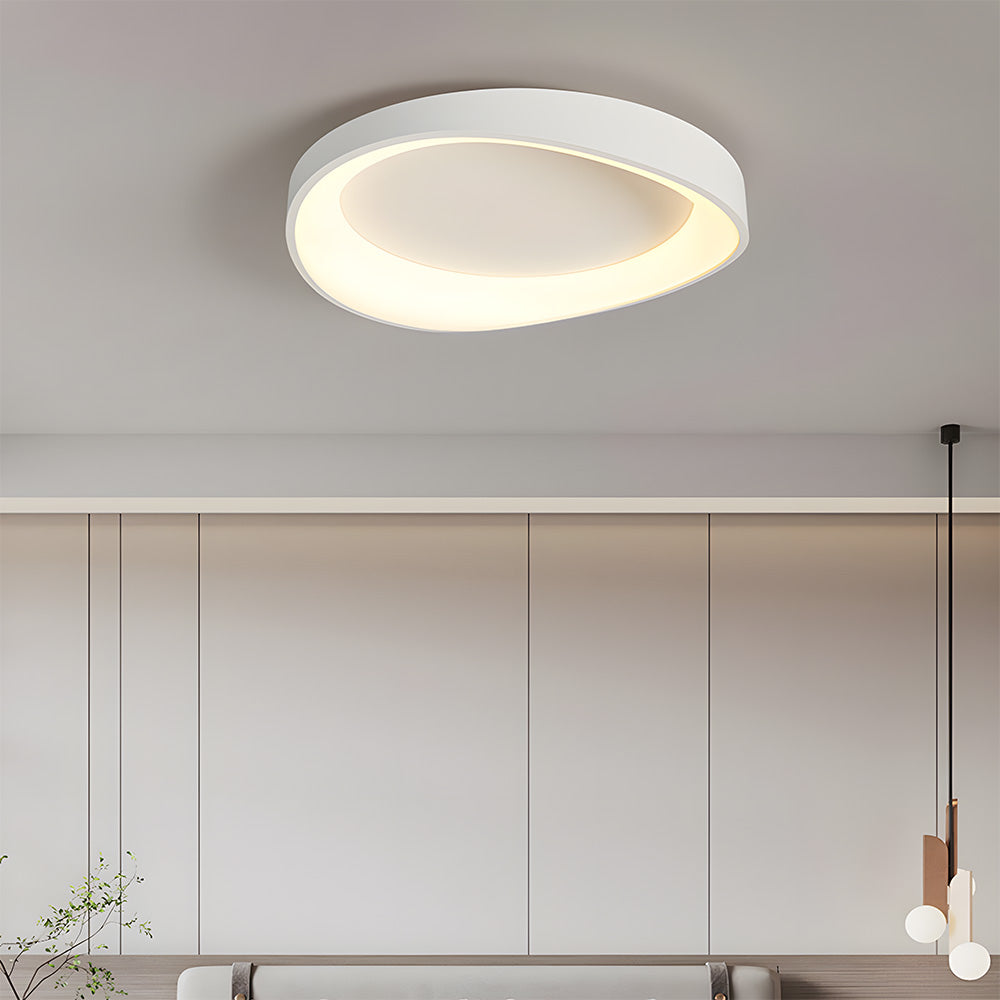 寝室用北欧クリームスタイルアクリルLEDシーリングライト