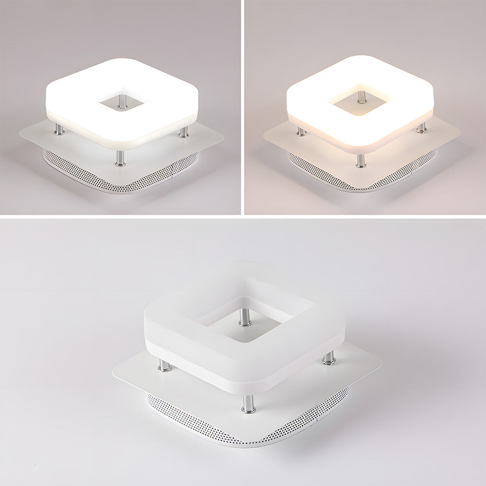 モダンなスクエアアクリルLED廊下天井ライト