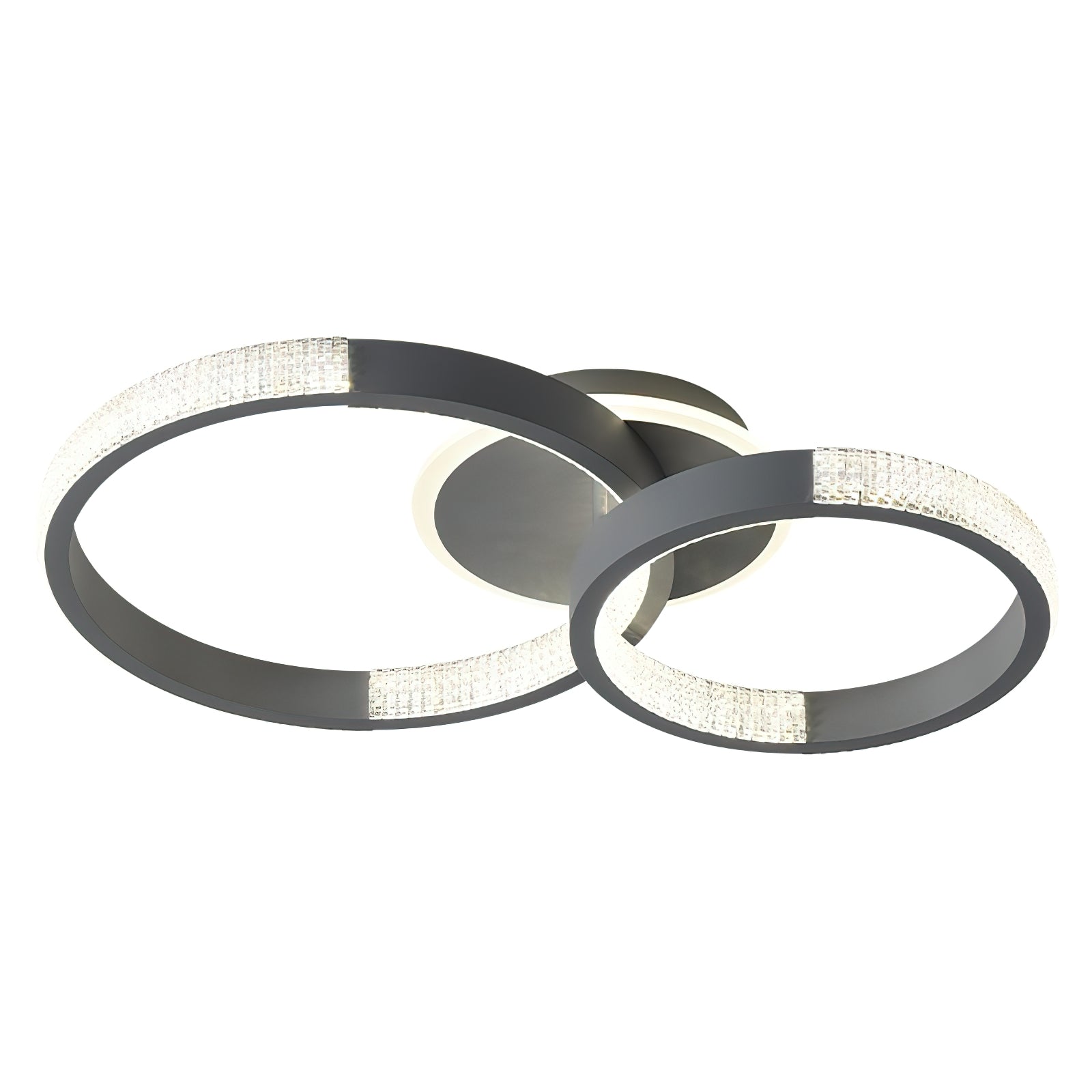 モダンなダブルリング天井ランプ