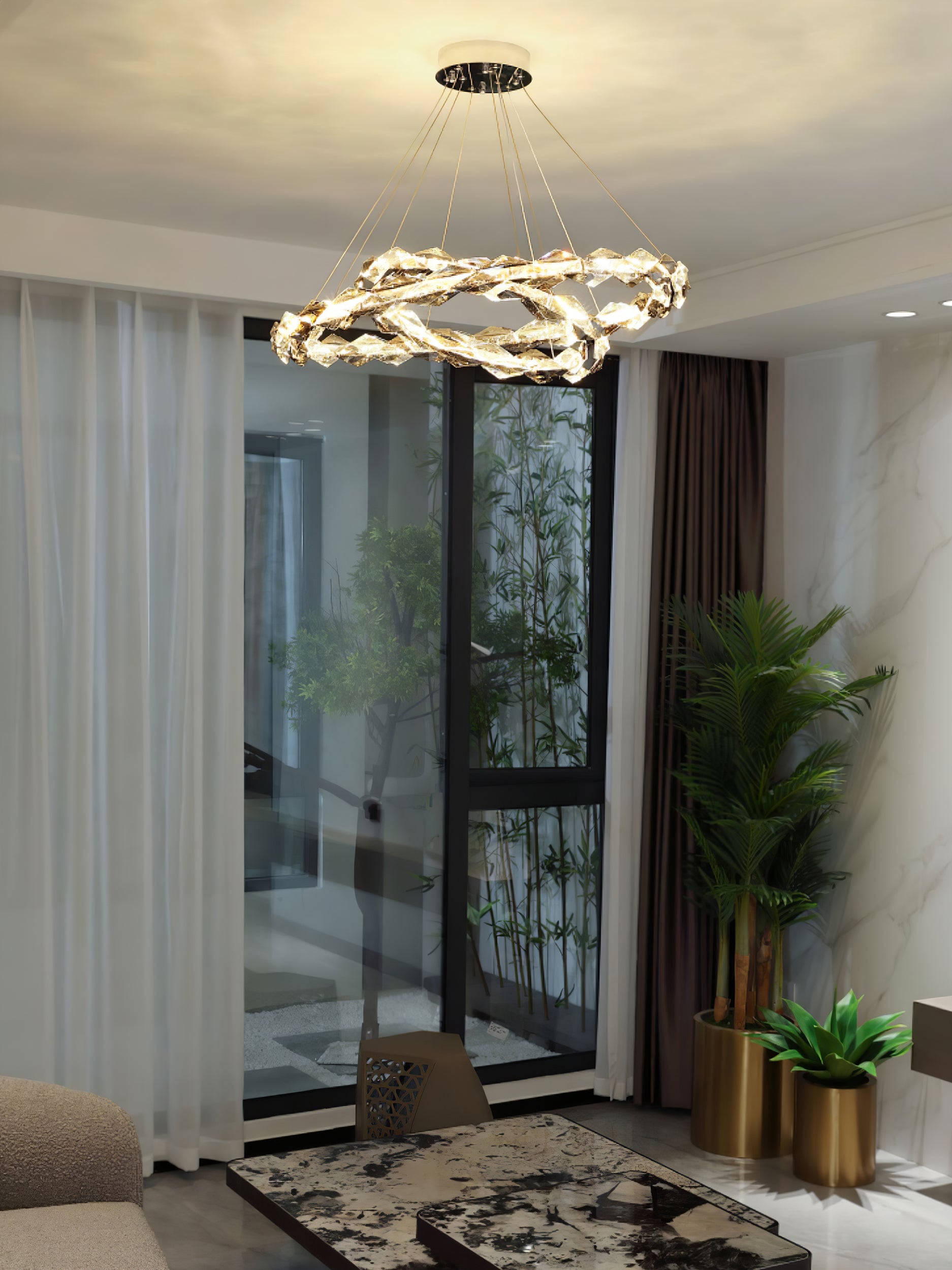 ロンバスクリスタルシャンデリア