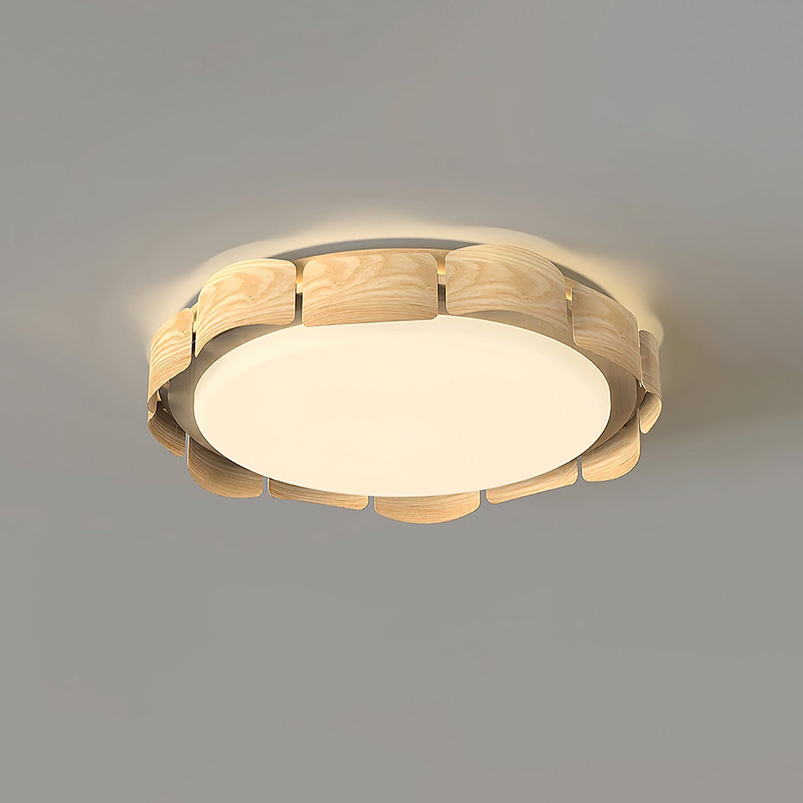Wood Grain Pattern Ceiling Light