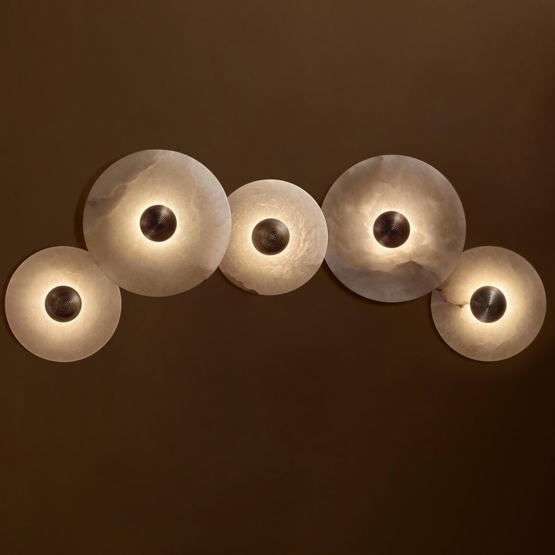 Alabaster Planes Wall Lamp