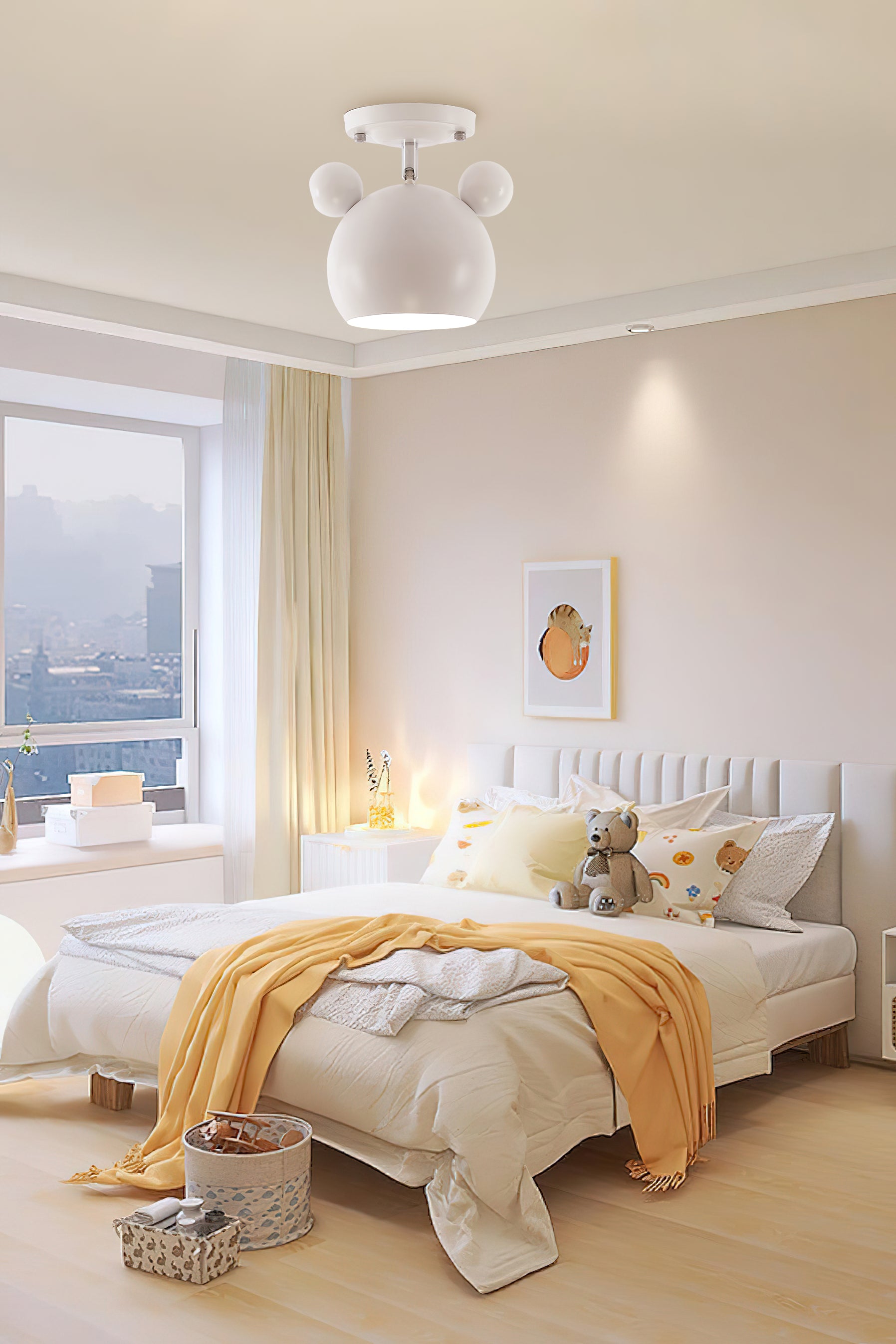 北欧マカロンアイアンシーリングランプ