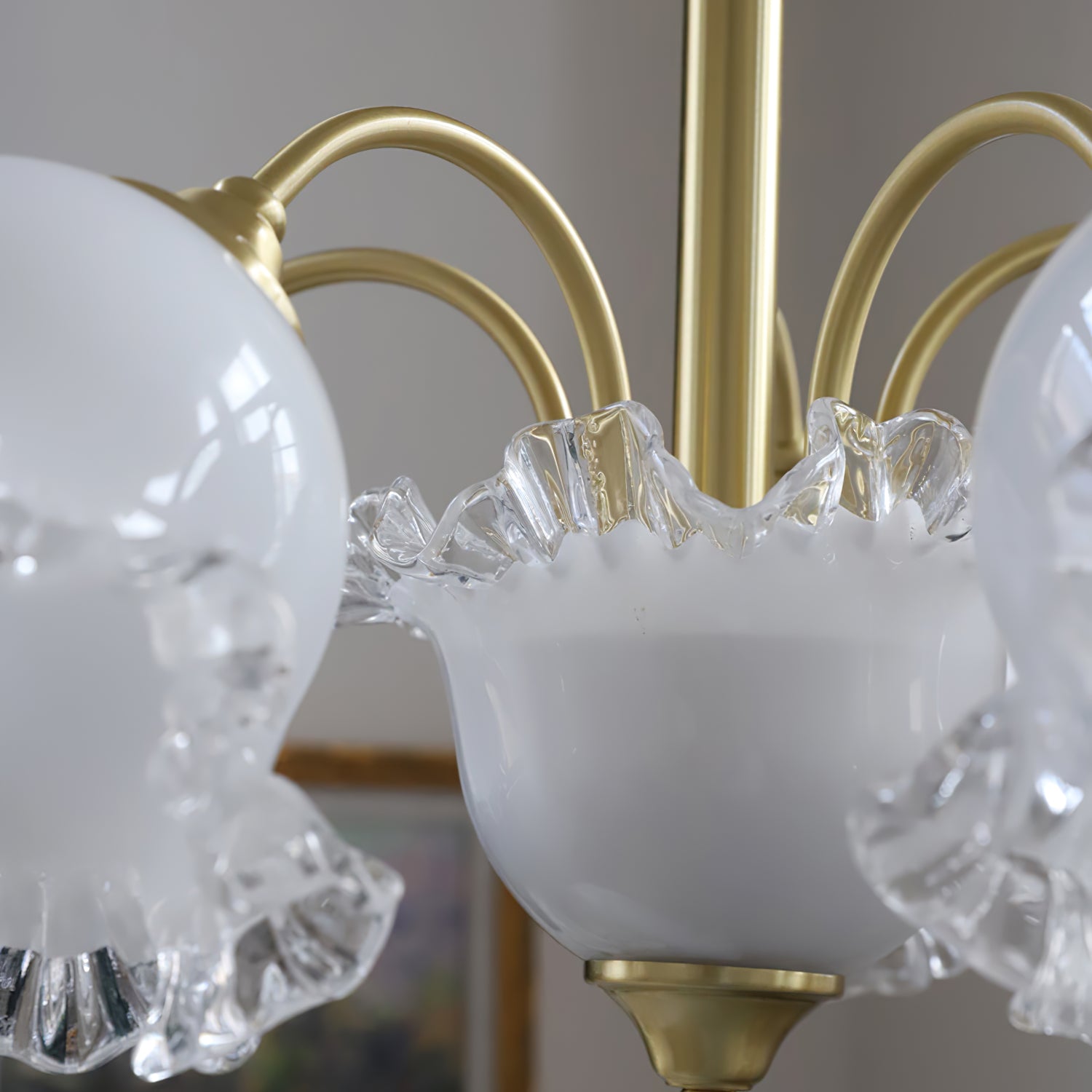 Floral Glass Chandelier