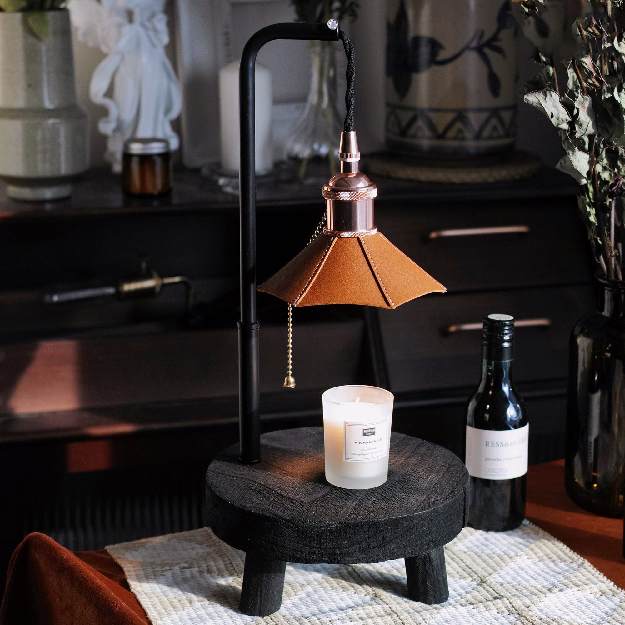 コルデロ木製スツールテーブルランプ