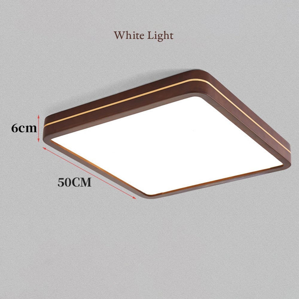 シンプルなスクエア型調光機能付き寝室用LEDシーリングライト