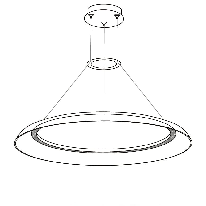グラデーションサークルシャンデリア