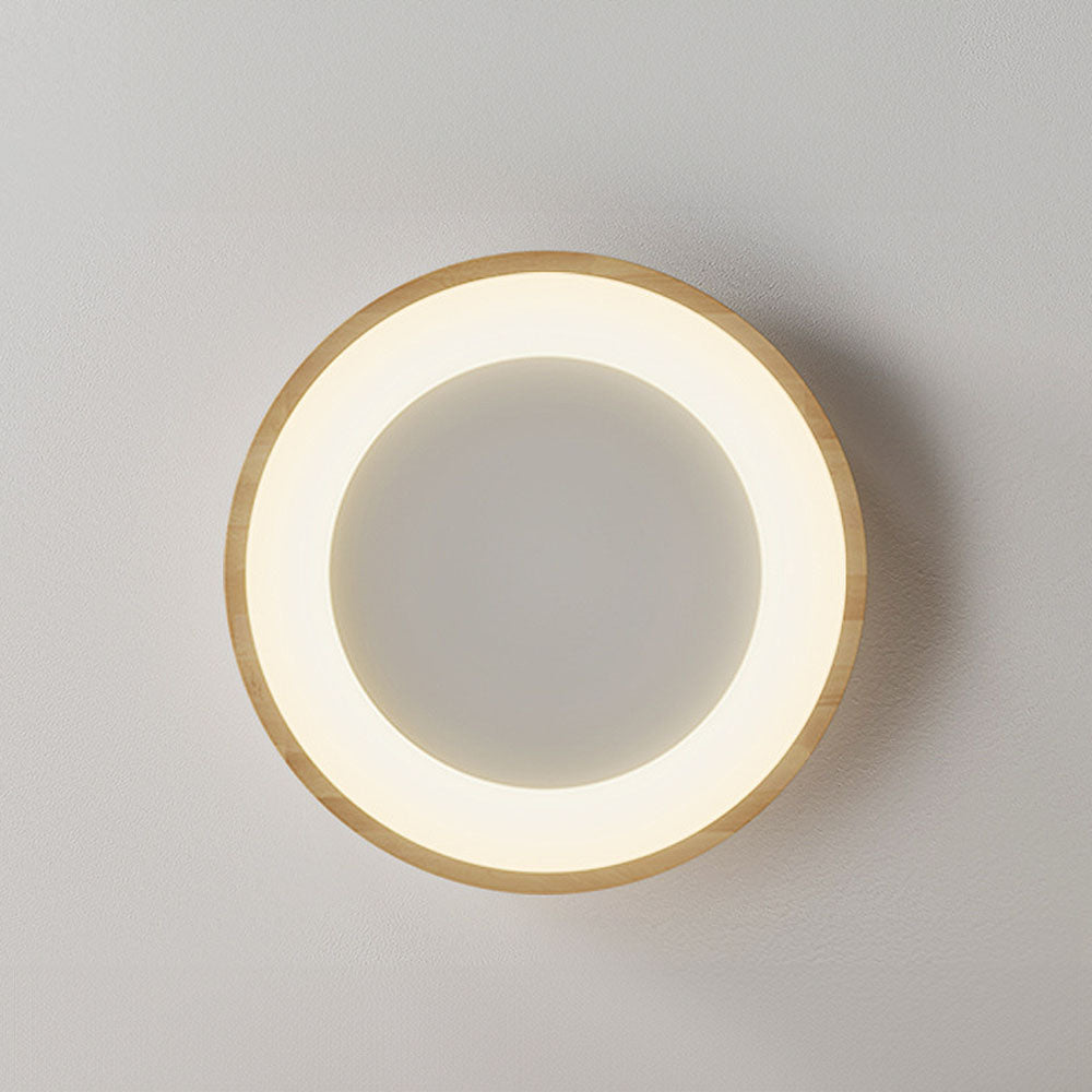 寝室用ディスクウッドミニマリストLEDシーリングライト