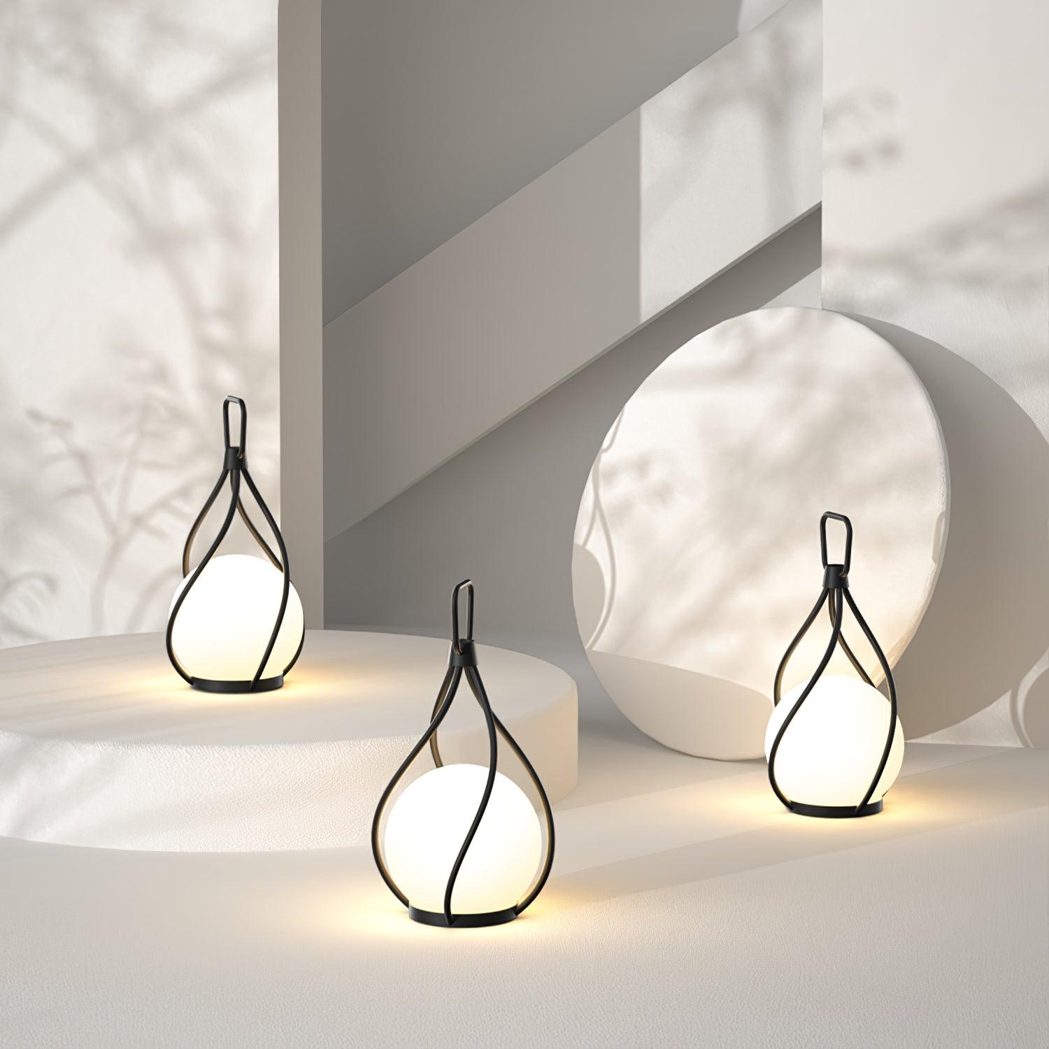 エクリッセ オーブ ランタン 充電式テーブルランプ