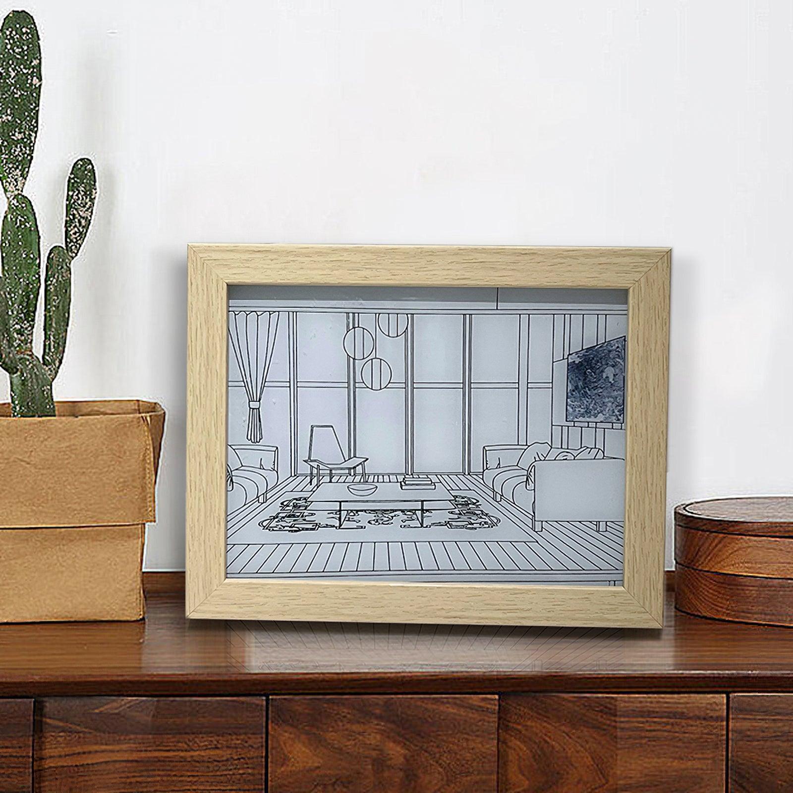 照明付きベッドサイドアートランプ