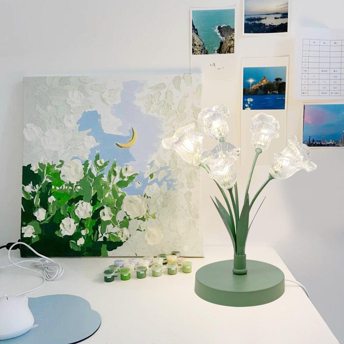 チューリップフラワーテーブルランプ