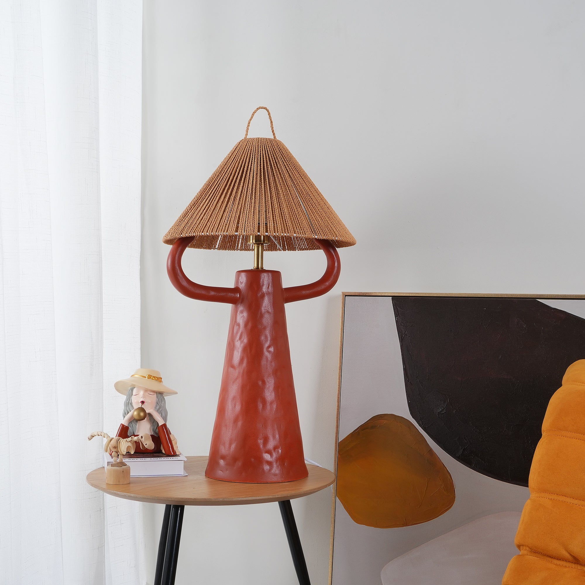 Ceramic Twine Bedroom Table Lamp