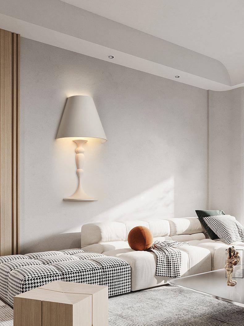 石膏絵ウォールランプ