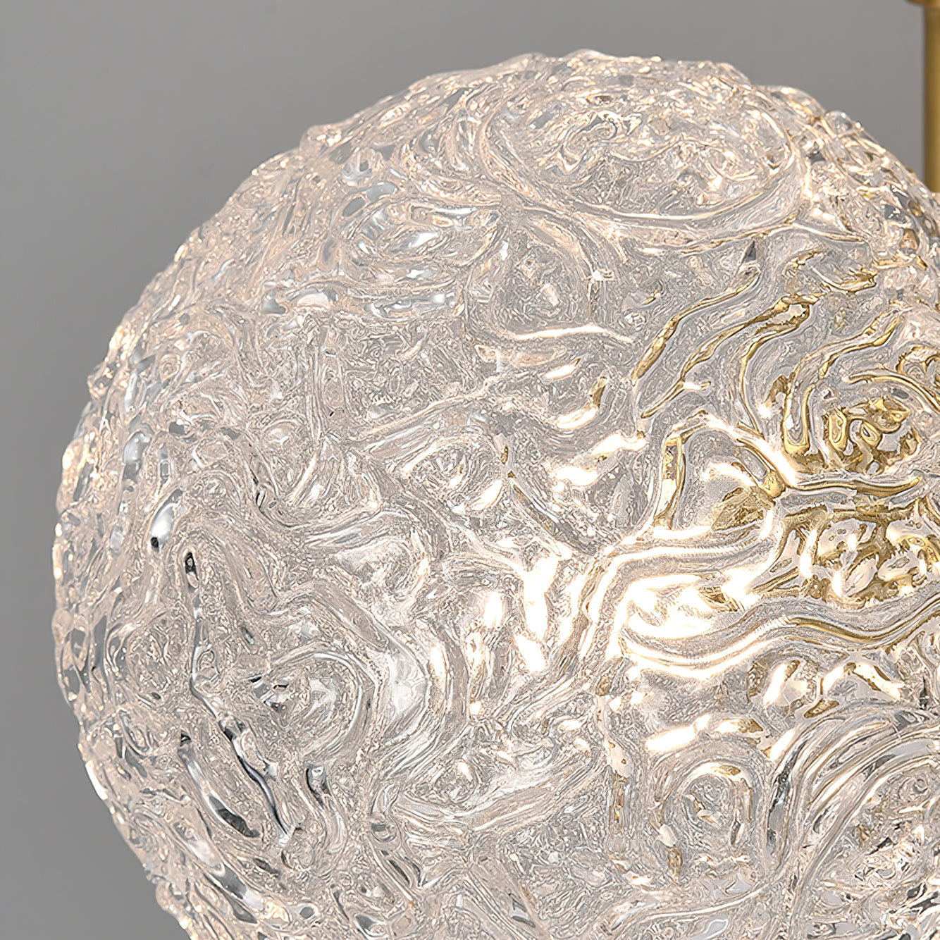 3つのヘッドガラスボールテーブルランプ