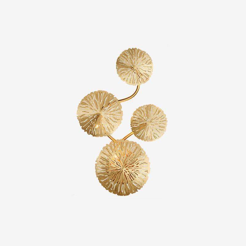 蓮の葉の壁取り付け用燭台