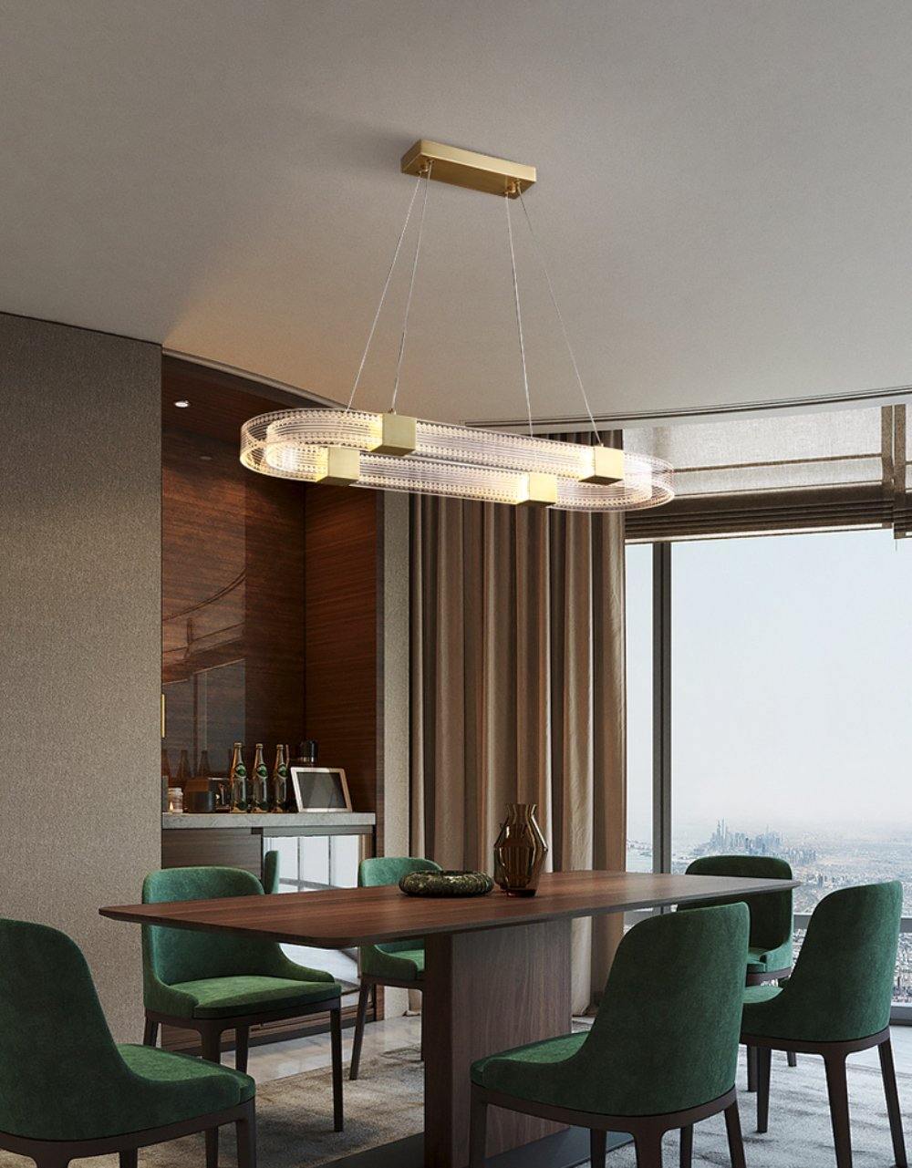 パラレルリングLEDシャンデリア