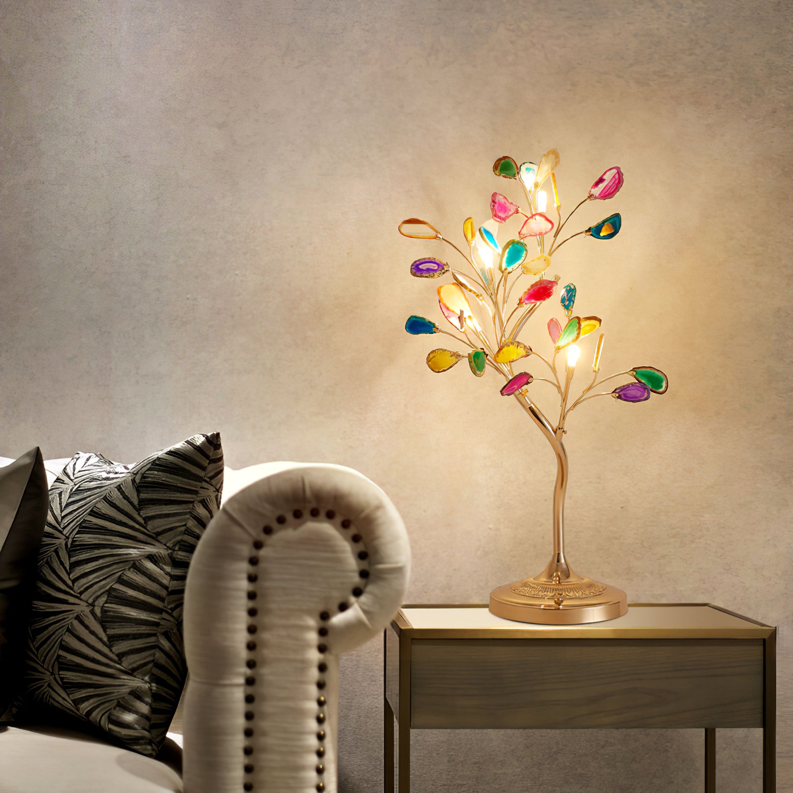 アゲートテーブルランプ