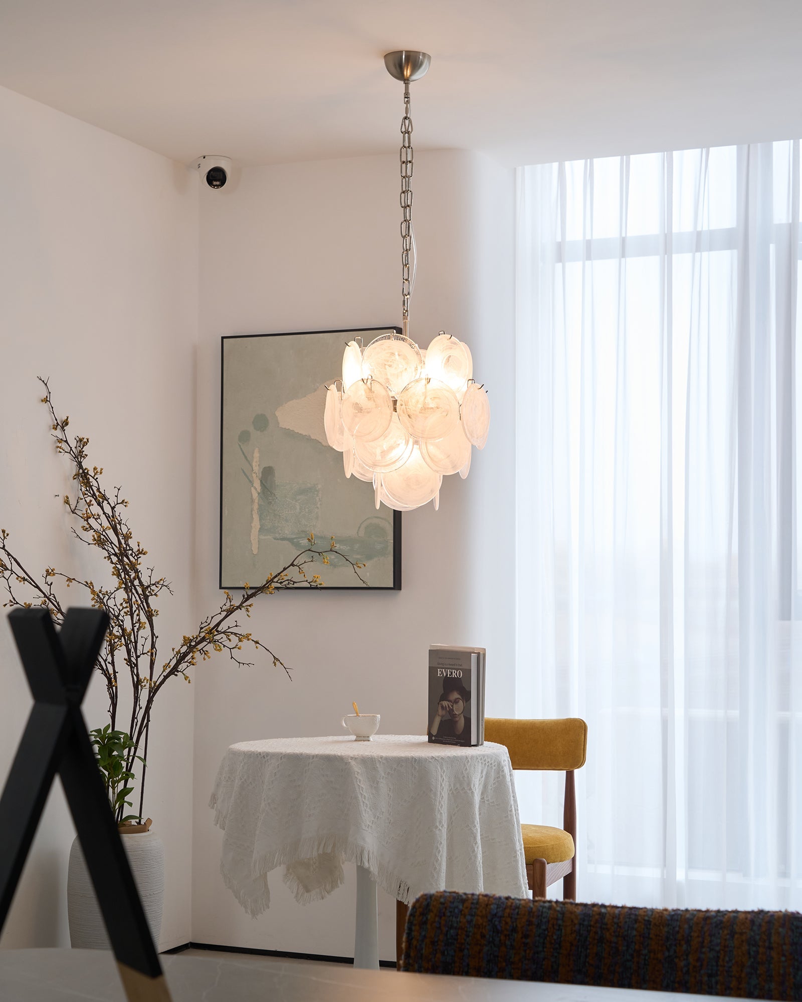 Loire Valley Glass Chandelier