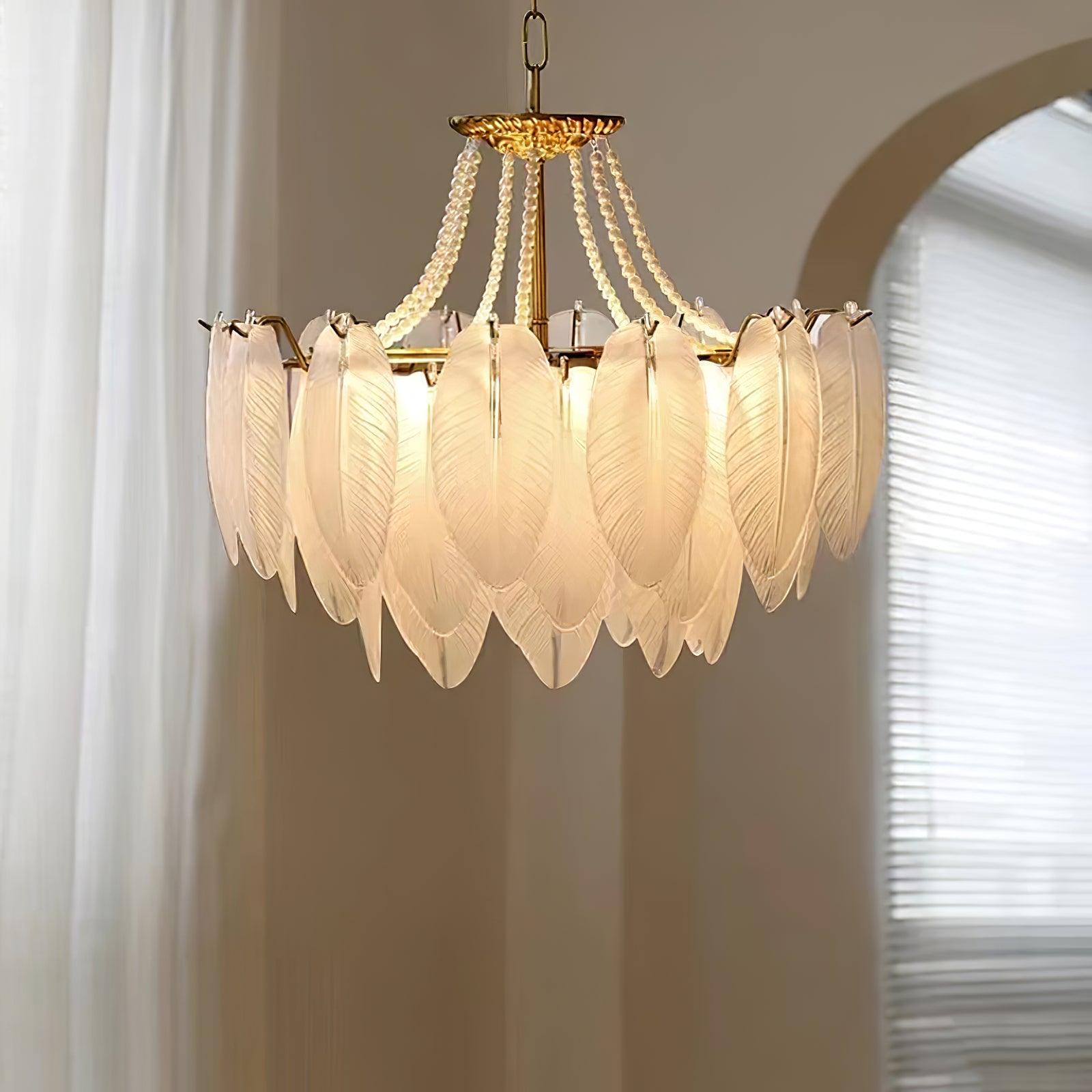 Crystal Feather Chandeliers