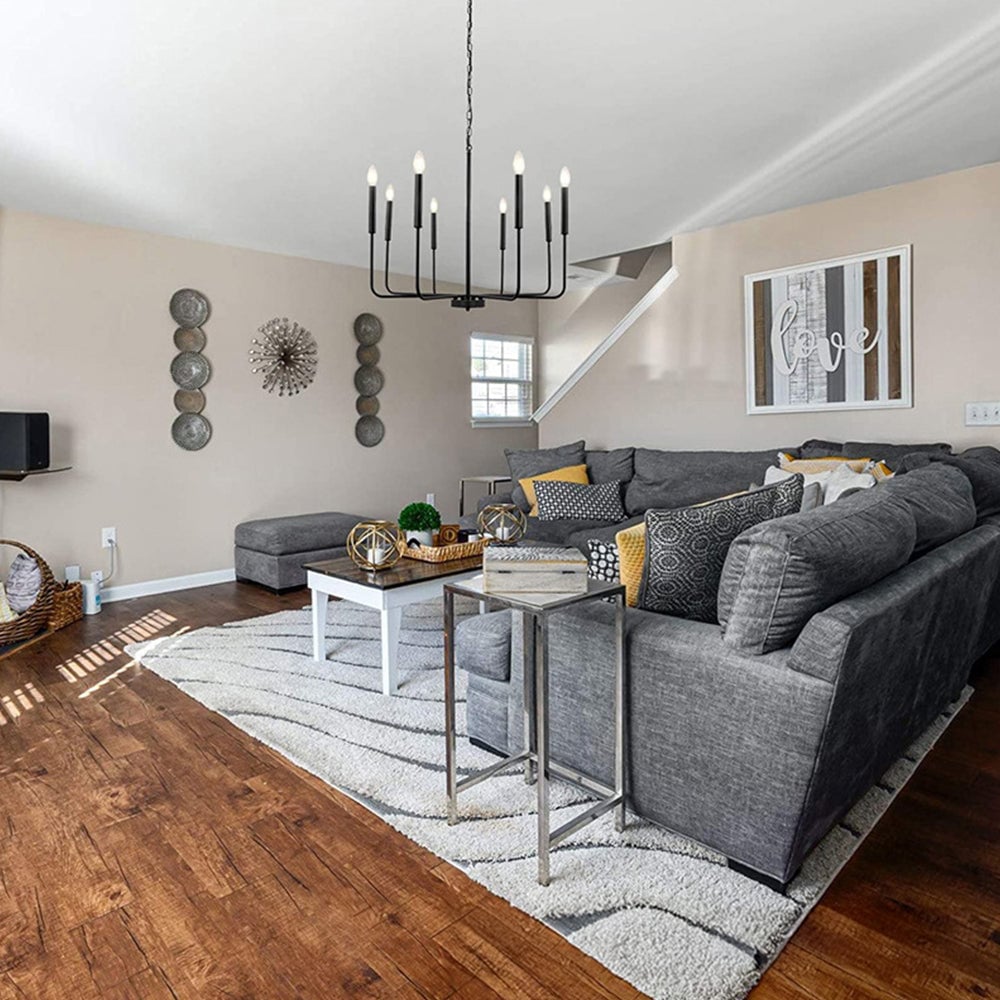 リビングルームに最適なモダンなインダストリアルアイアンペンダントライト