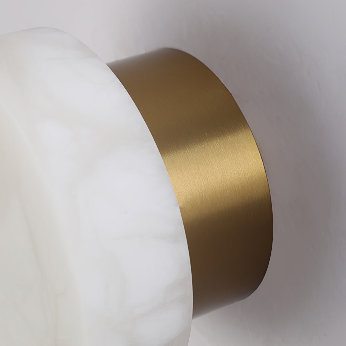 円筒形アラバスターウォールライト