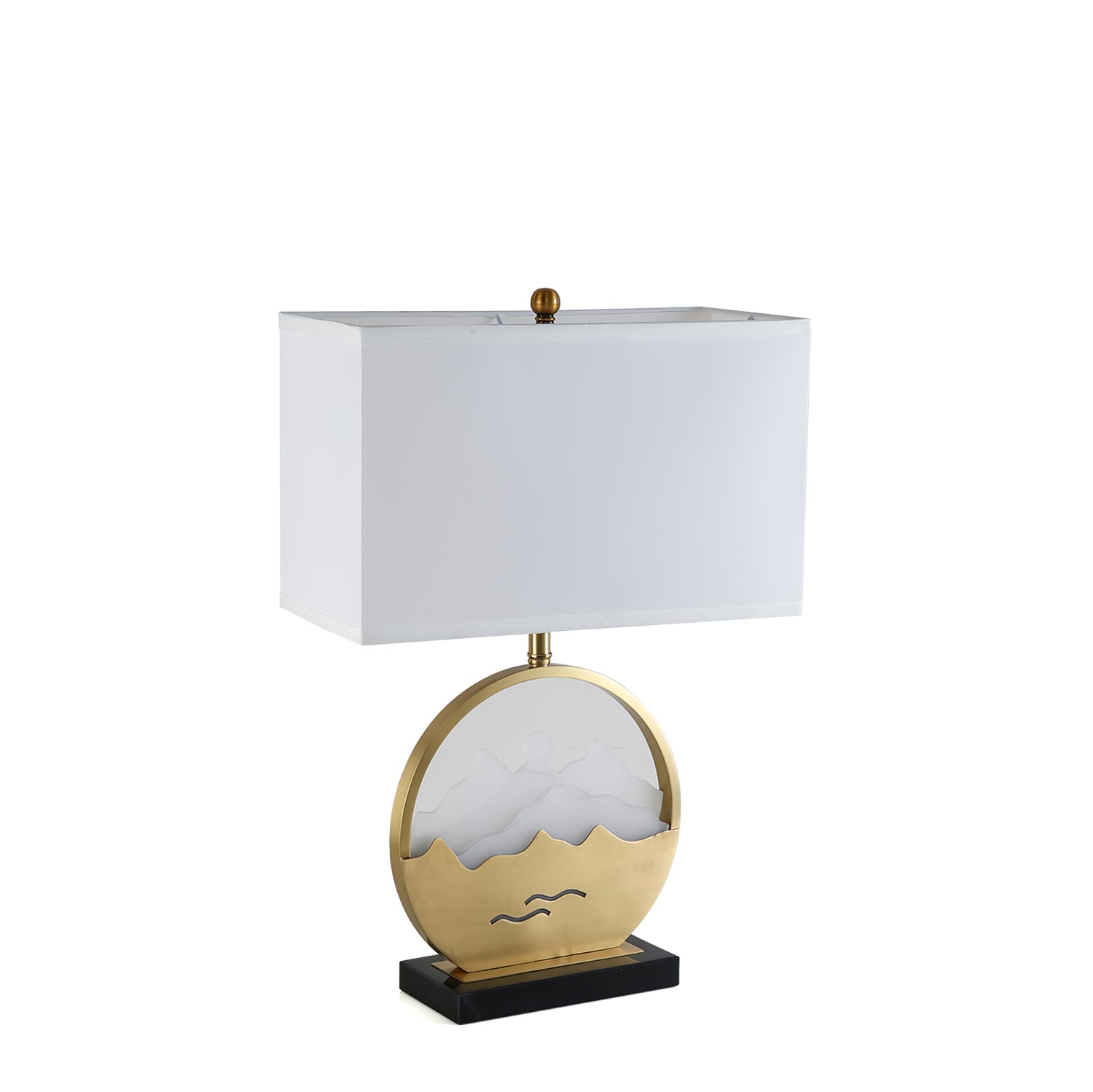 台形大理石デスクライト