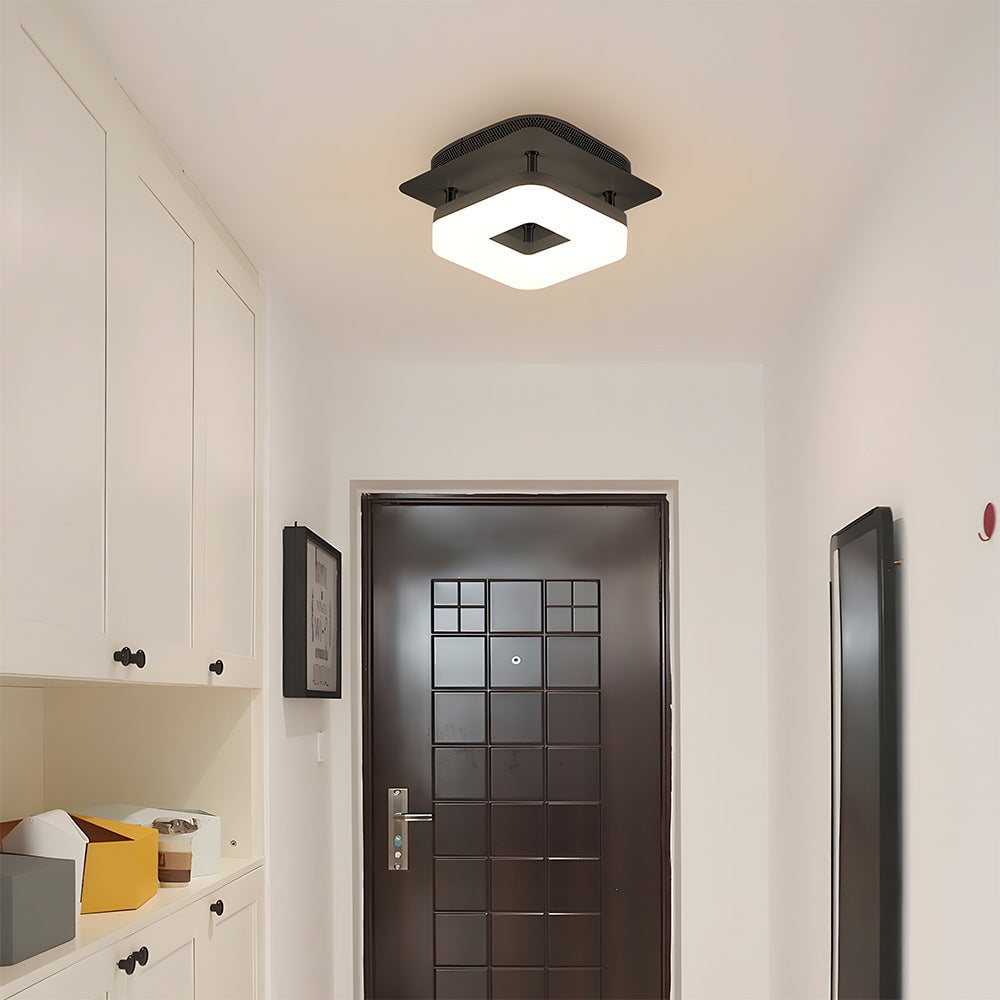 モダンなスクエアアクリルLED廊下天井ライト