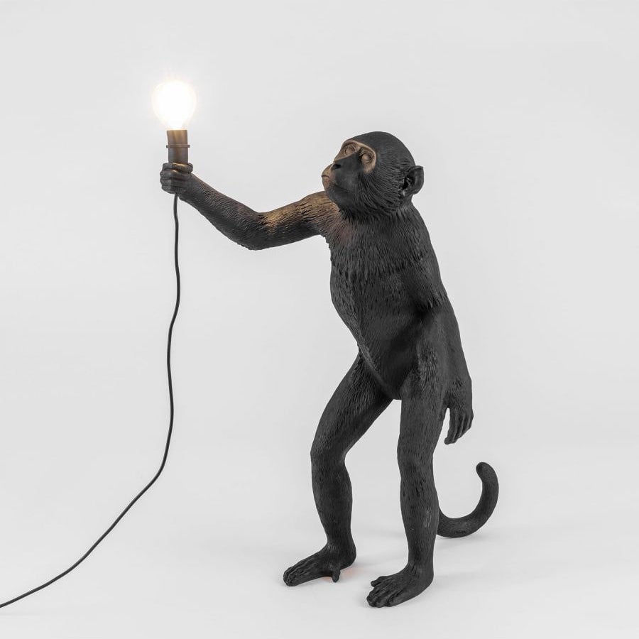 Monkey Resin Table Lamp