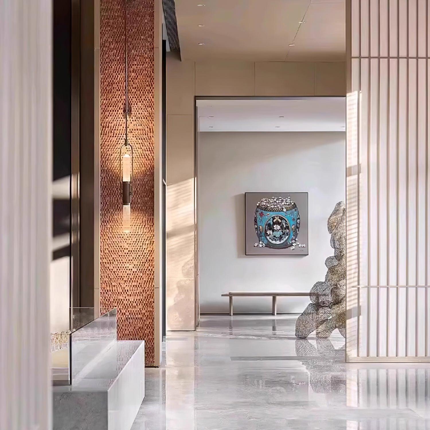 ロングアークガラスウォールランプ