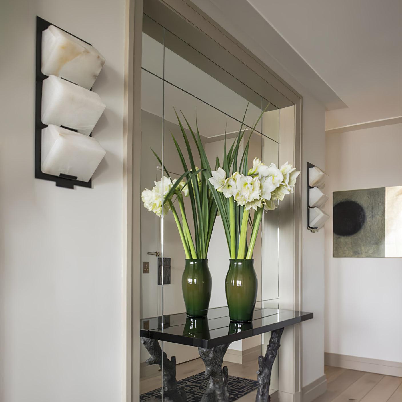 アラバスター階段ウォールランプ