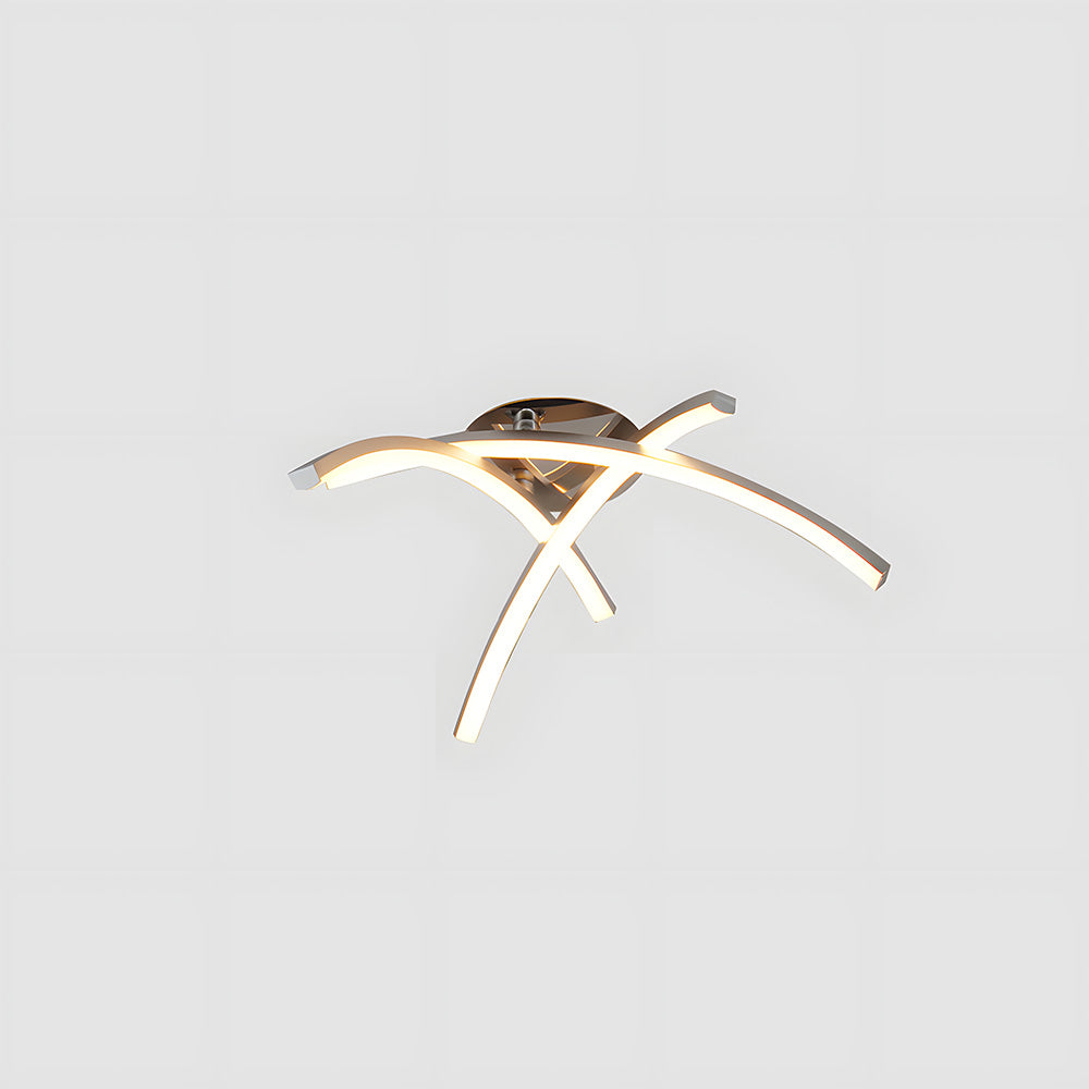 モダンなトライデントアーク寝室用LEDシーリングライト
