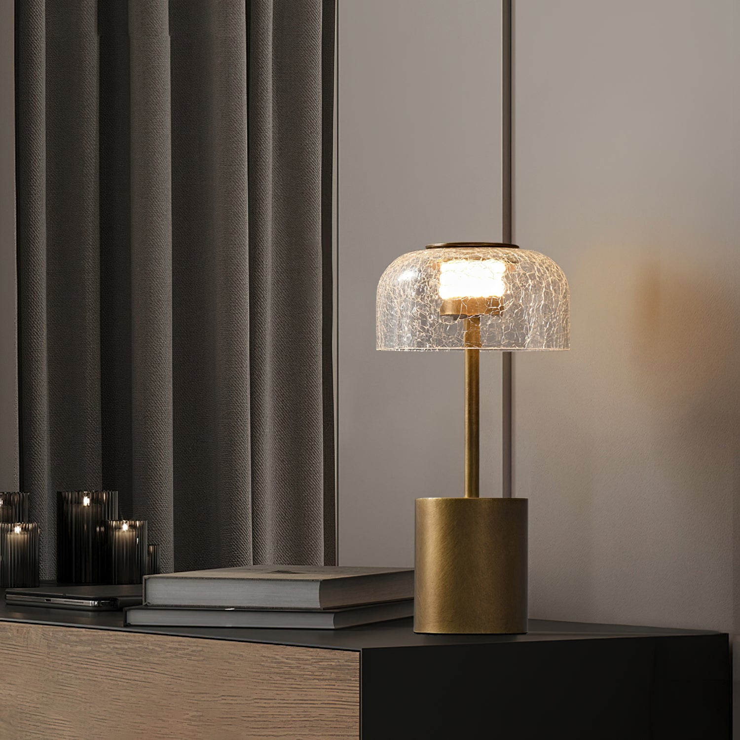 クラックル内蔵バッテリーテーブルランプ