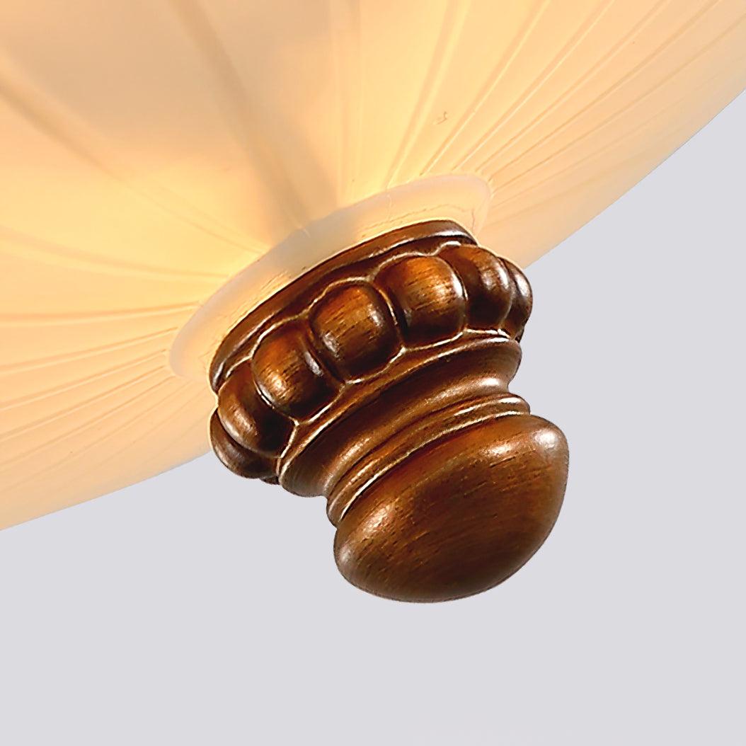 レトロな花柄樹脂埋め込み型シーリングライト