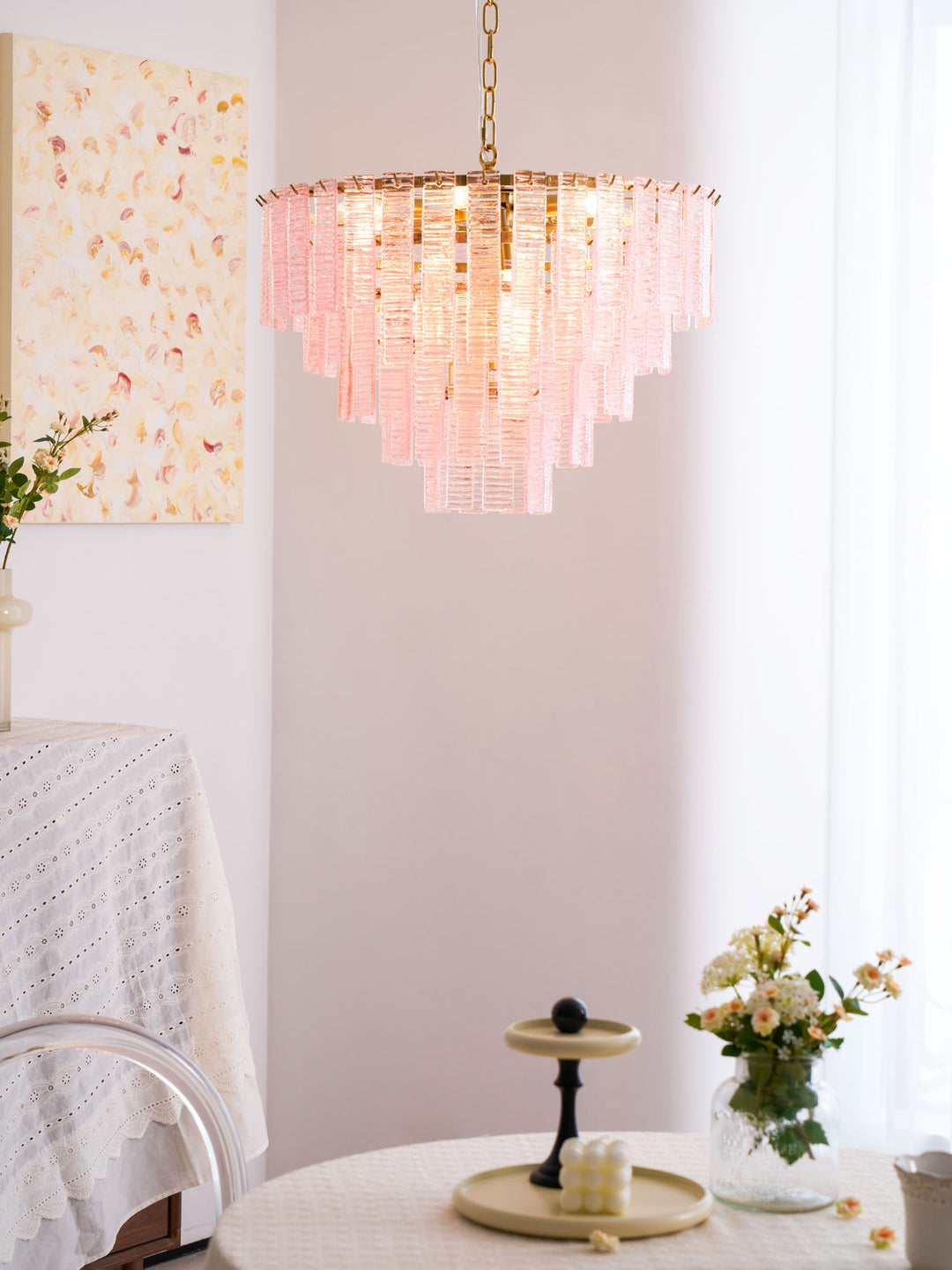 Opalora Pink Chandelier