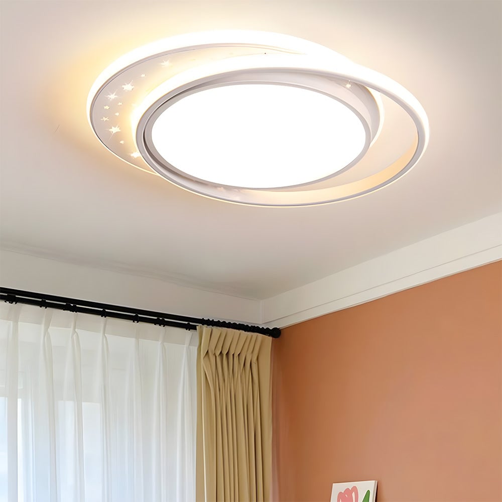 モダンな星空模様の白色LEDリビングルーム用シーリングライト