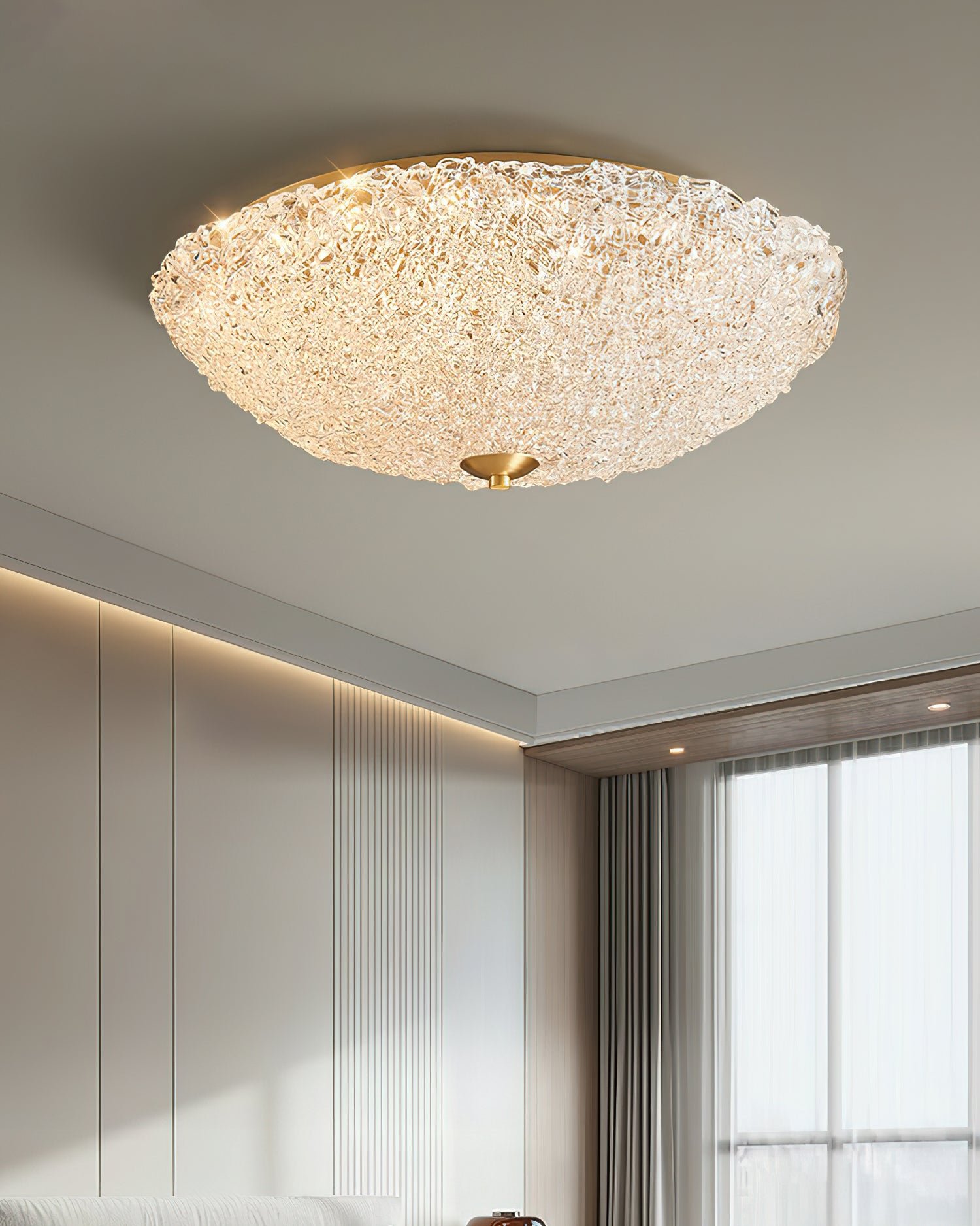 Crystal Wave Ceiling Light
