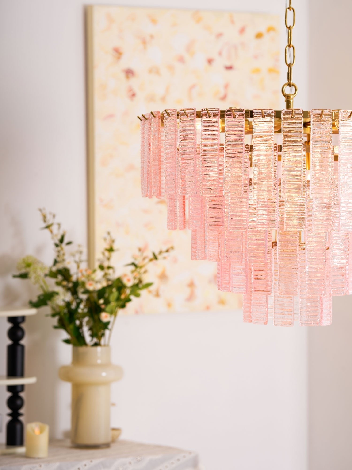 Opalora Pink Chandelier