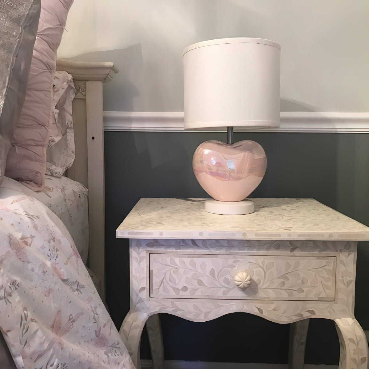 ハートテーブルランプ