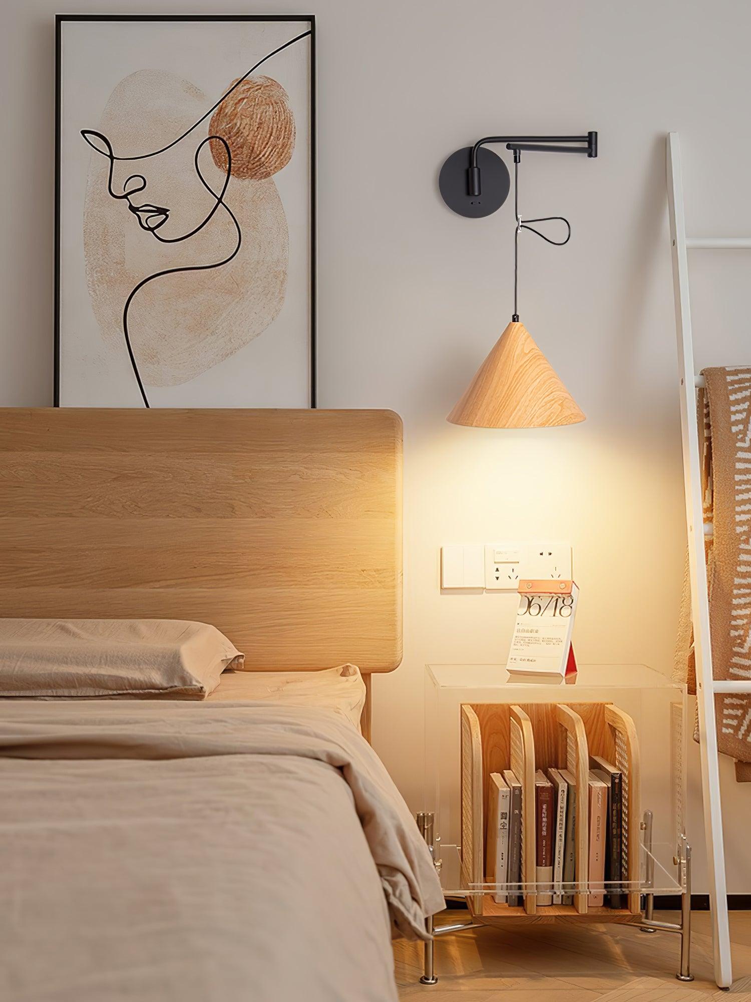 コーンスイングアームウォールランプ