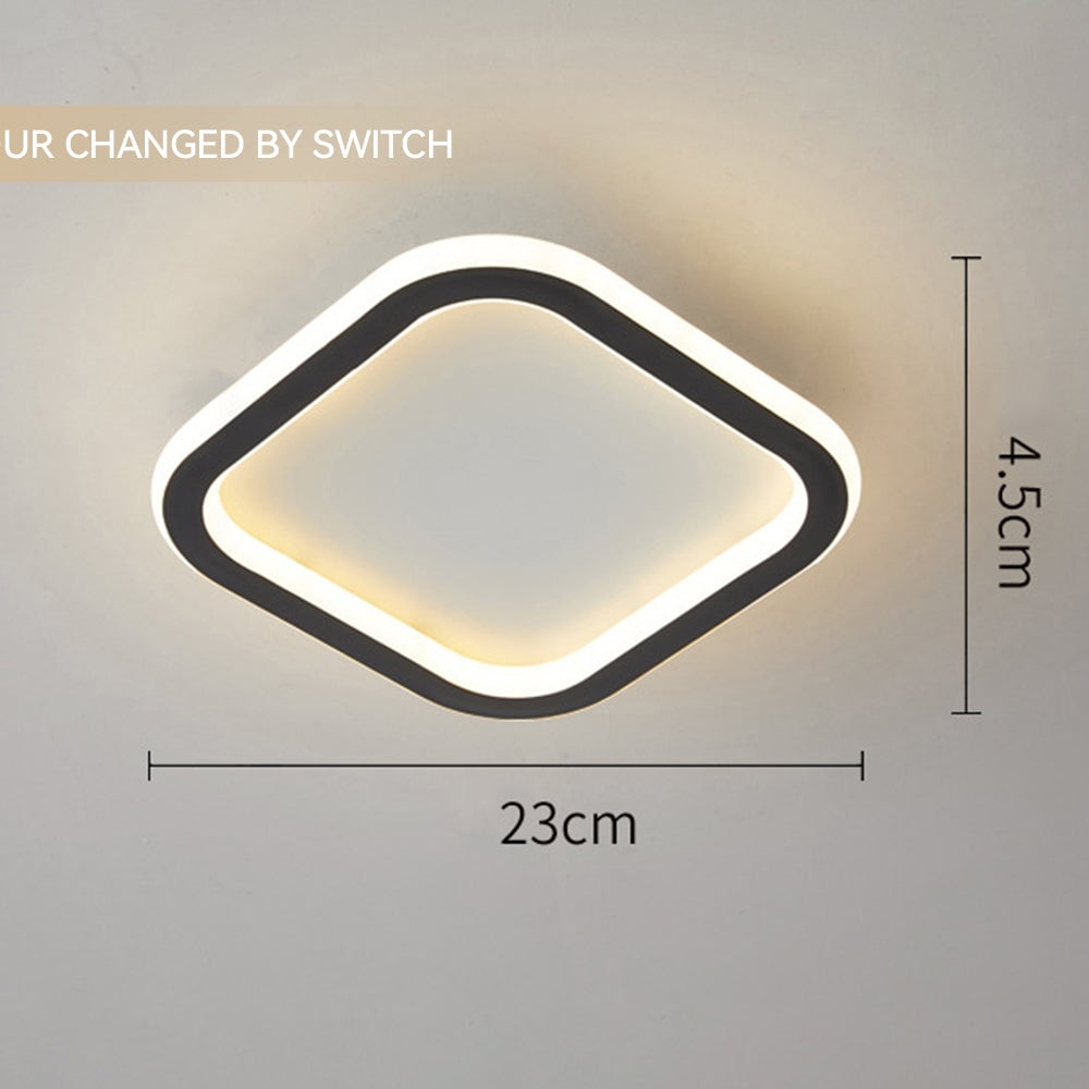 寝室に最適なモダンな鉄製LEDシーリングライト