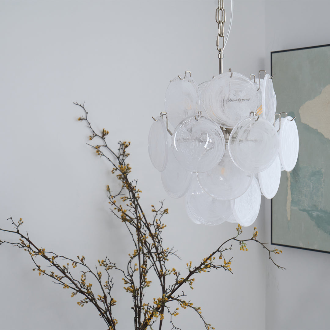 Loire Valley Glass Chandelier