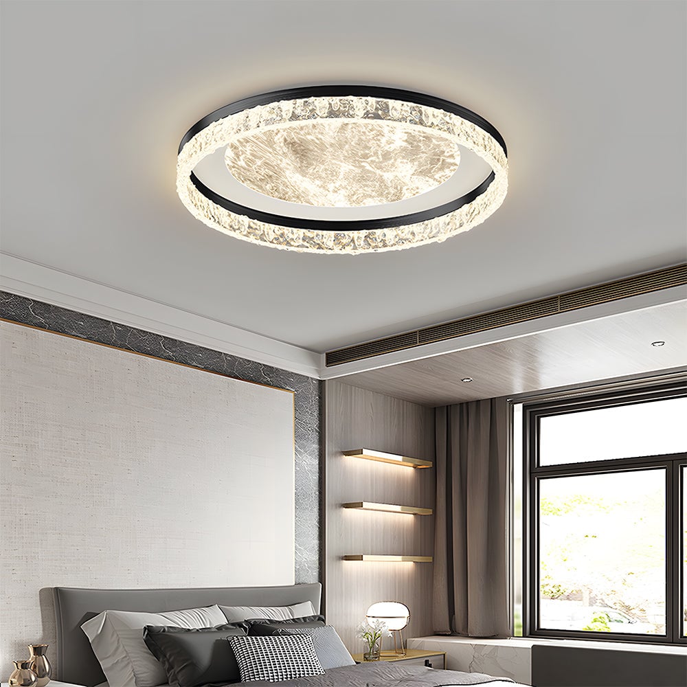 Black Minimalist Bedroom LED Ceiling lamp