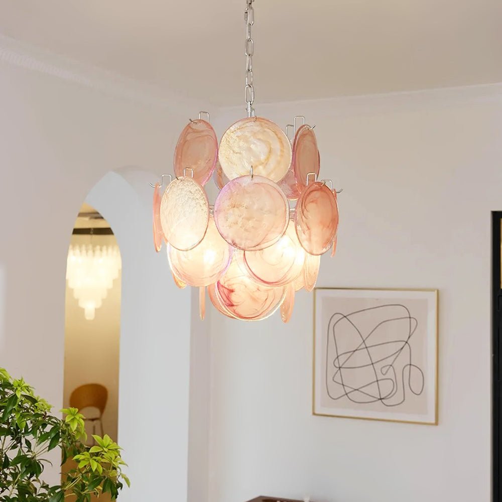 Loire Valley Glass Chandelier