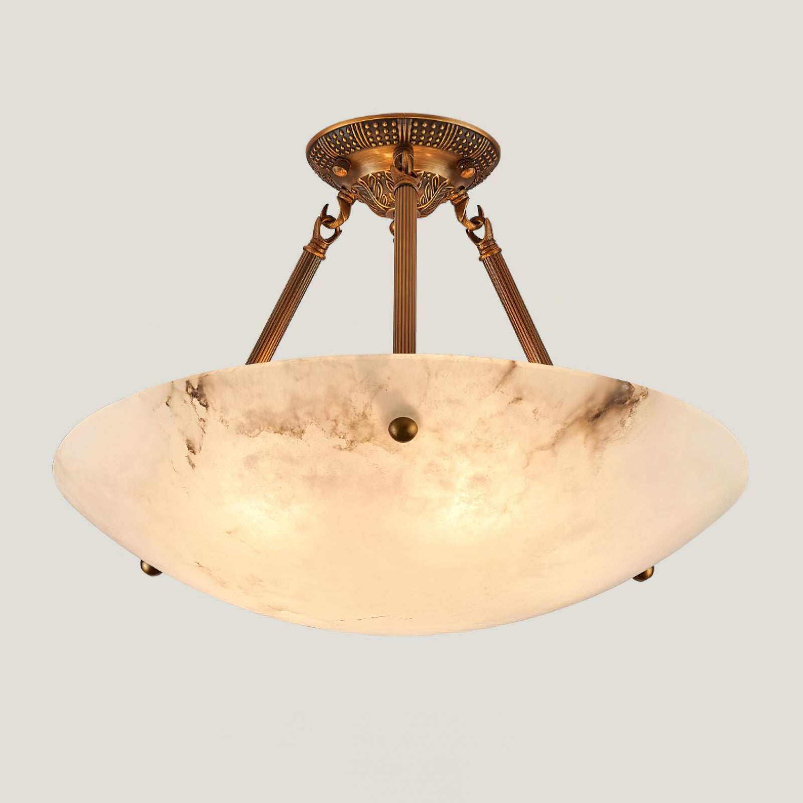 アラバスターボウル天井ランプ