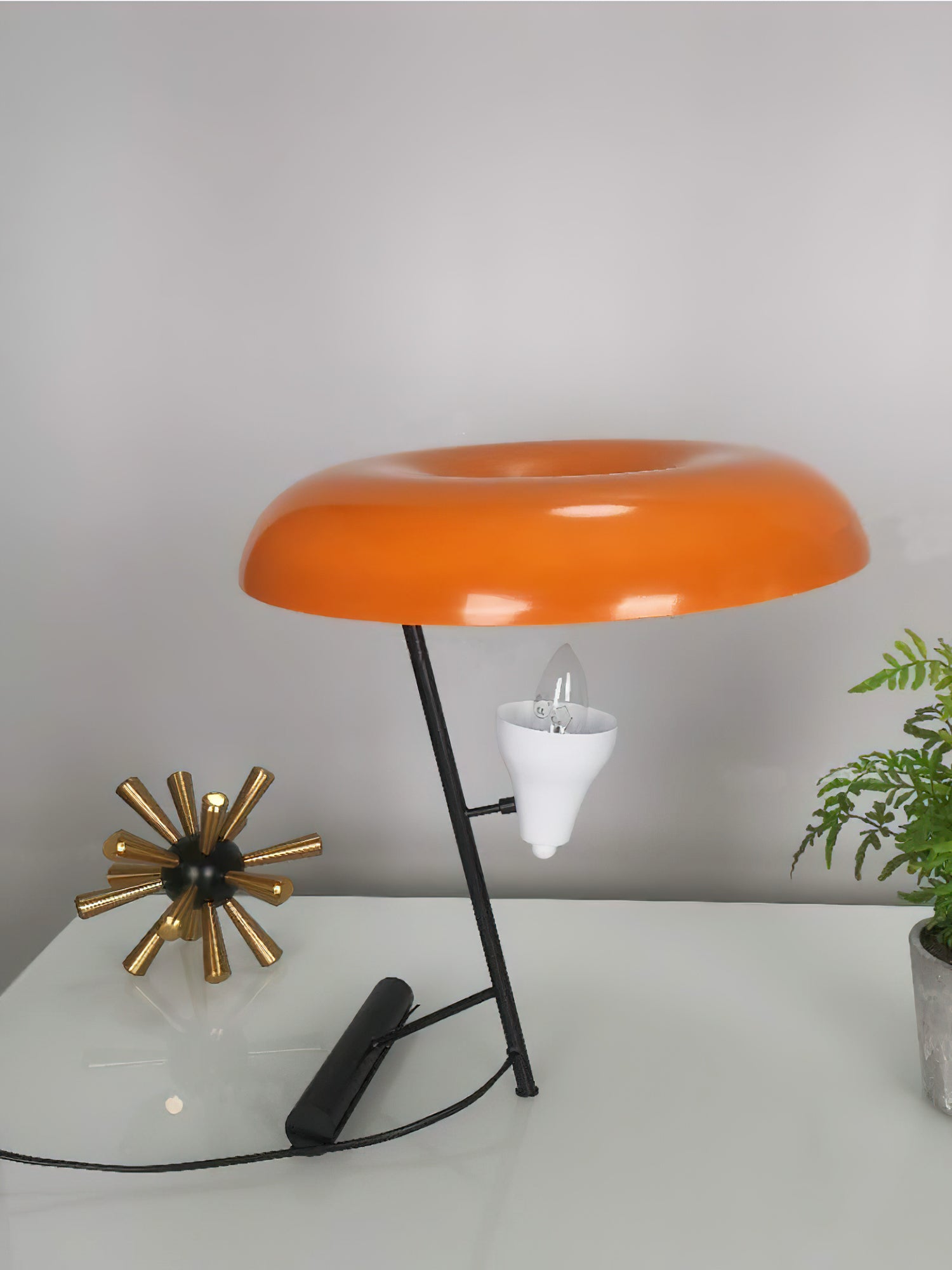 オレンジドーナツテーブルランプ