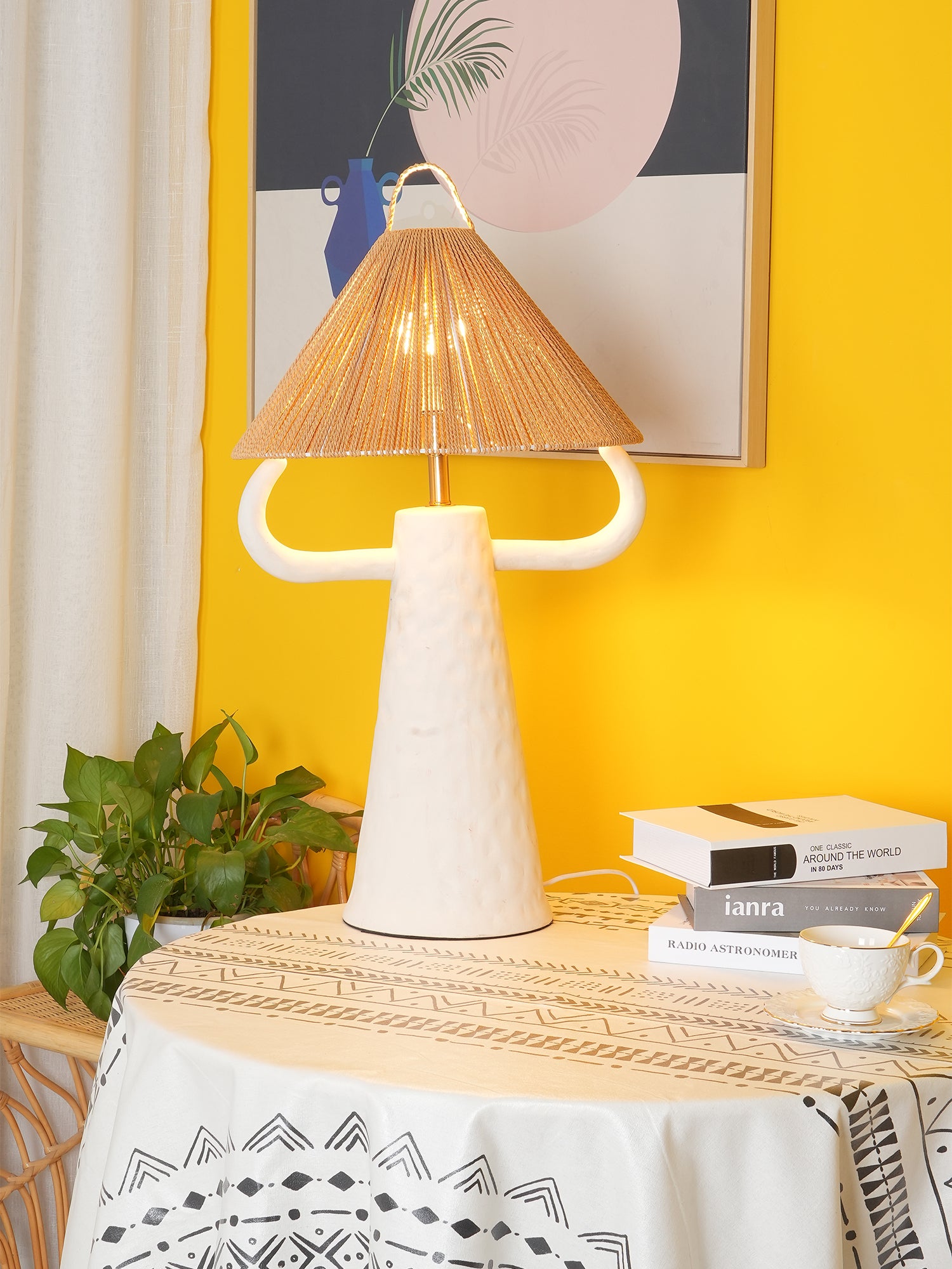 Ceramic Twine Bedroom Table Lamp