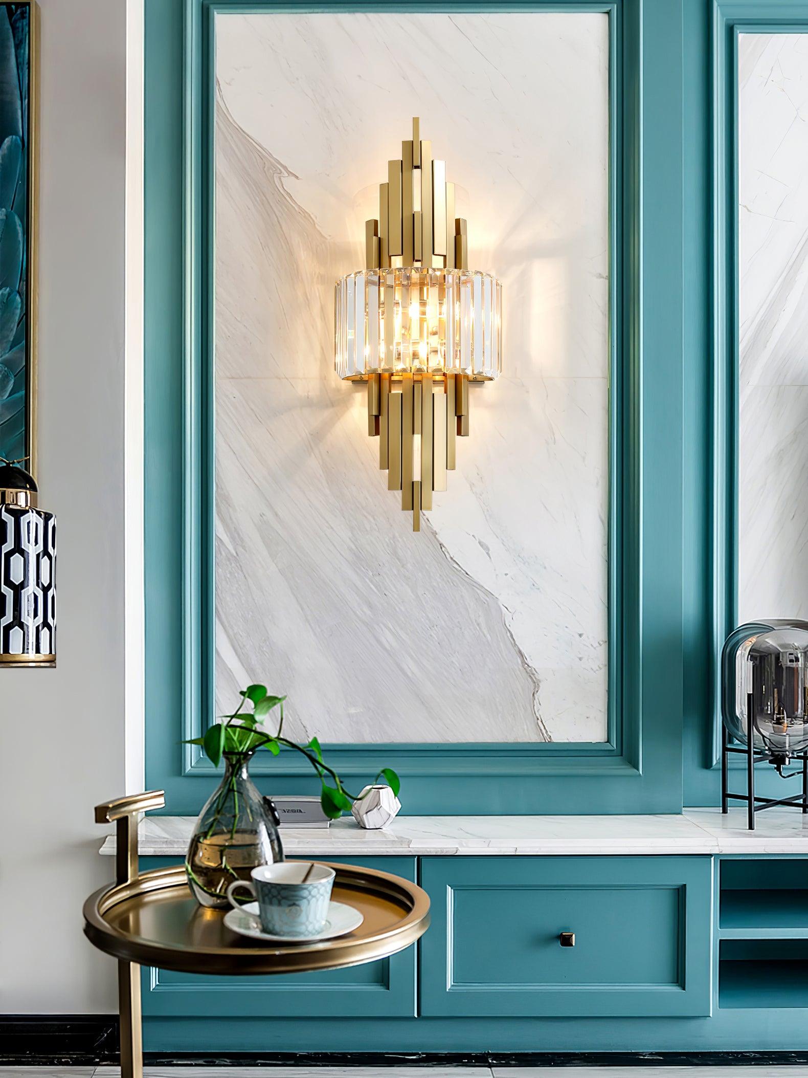 キューブクリスタルウォールランプ