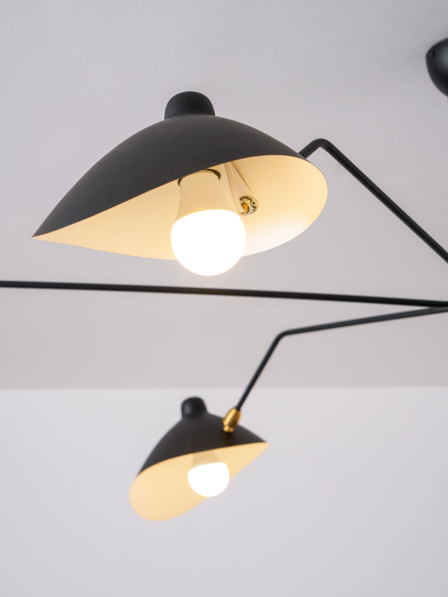 Horizontal Serge Mouille Ceiling Lamp A