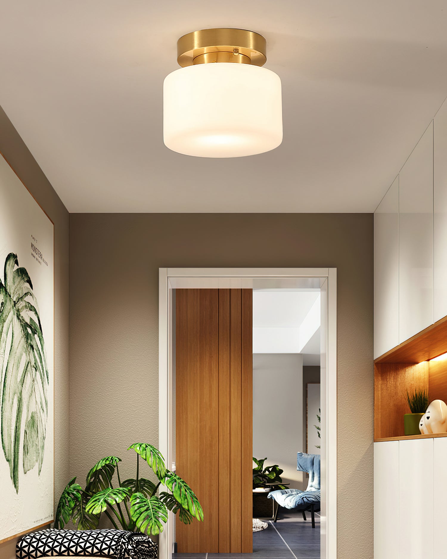 Tatum Glass Ceiling Light