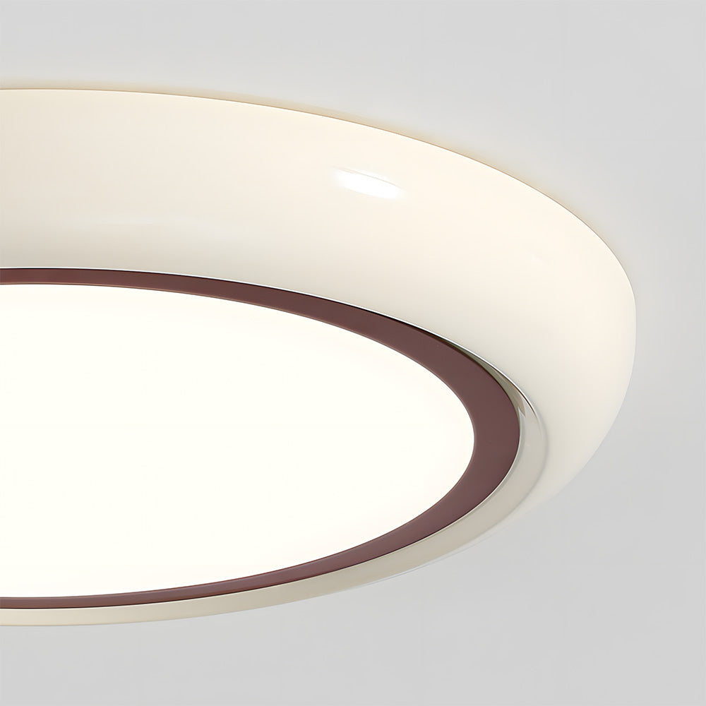 レトロミニマリストラウンドアクリル寝室LEDシーリングライト